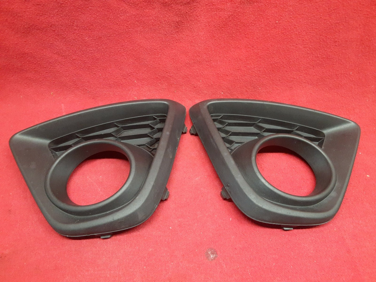 2013 2014 2015 Mazda CX-5 Front Bumper Fog Light Trim Bezel Honeycomb Black SET