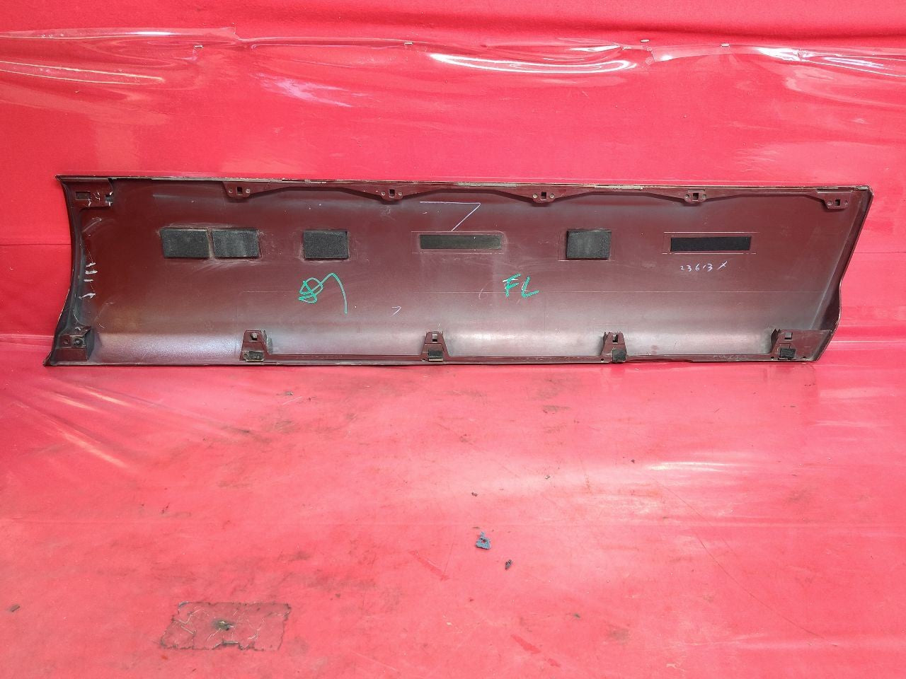 2003-2005 Toyota 4Runner FRONT LEFT DRIVER Door Trim Panel Moulding Cladding Red