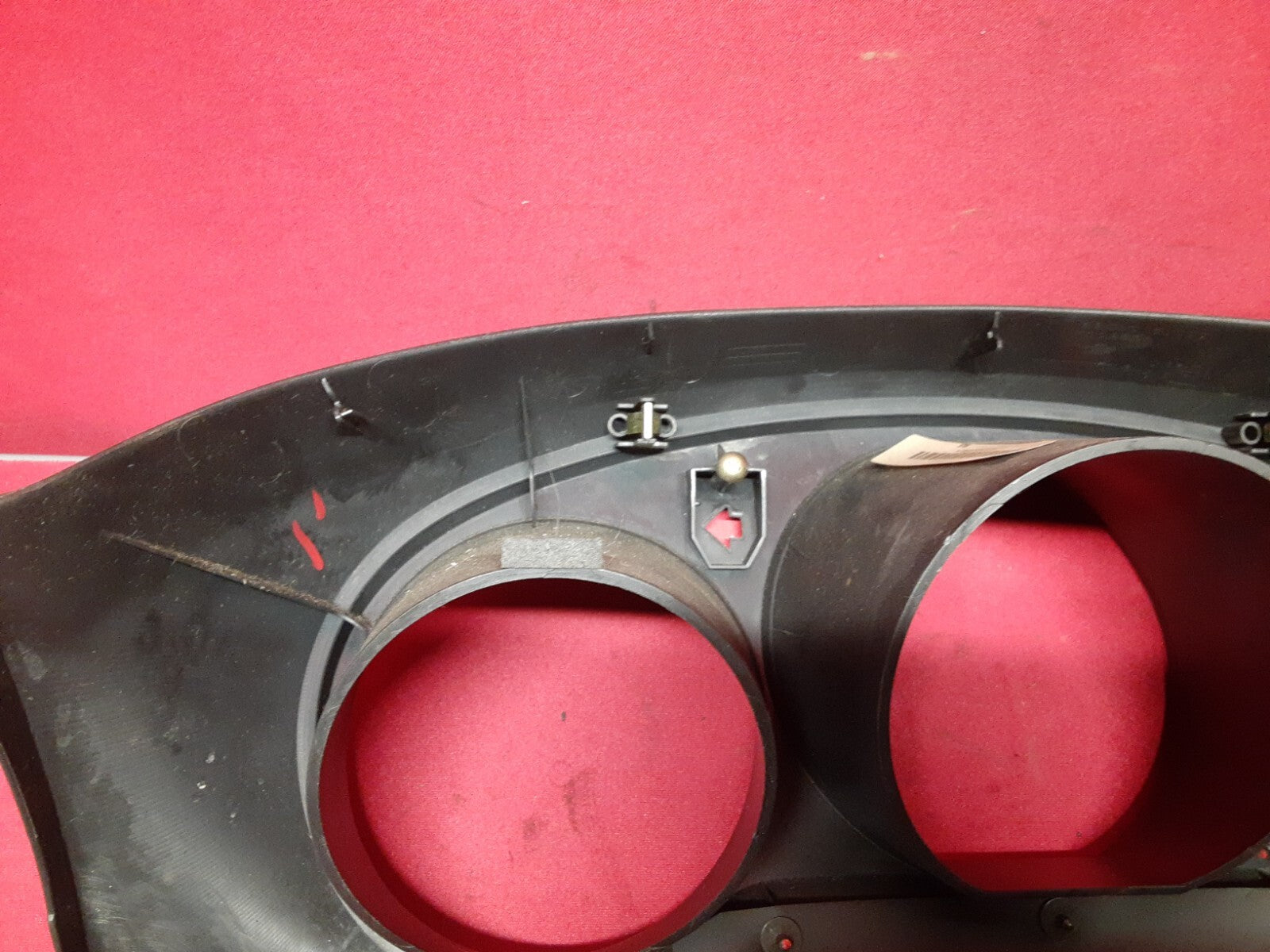 2002 Nissan Altima Speedometer Cluster Dash Trim Bezel RED CARBON 68240-8J001