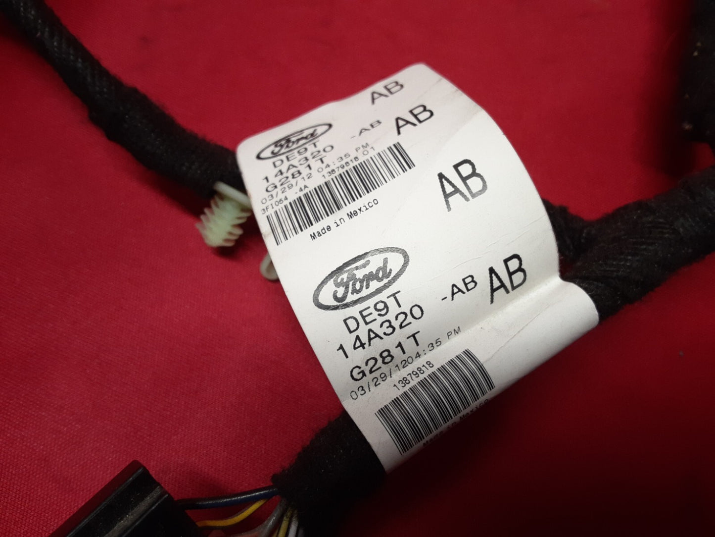 2013 - 2019 Lincoln MKT Ignition Button Headlight Switch HARNESS DE9T-14A320-AB