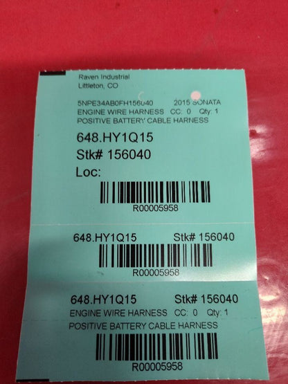 2015-2019 Hyundai Sonata Sport 2.0L L4 TURBO Positive Battery Cable Harness