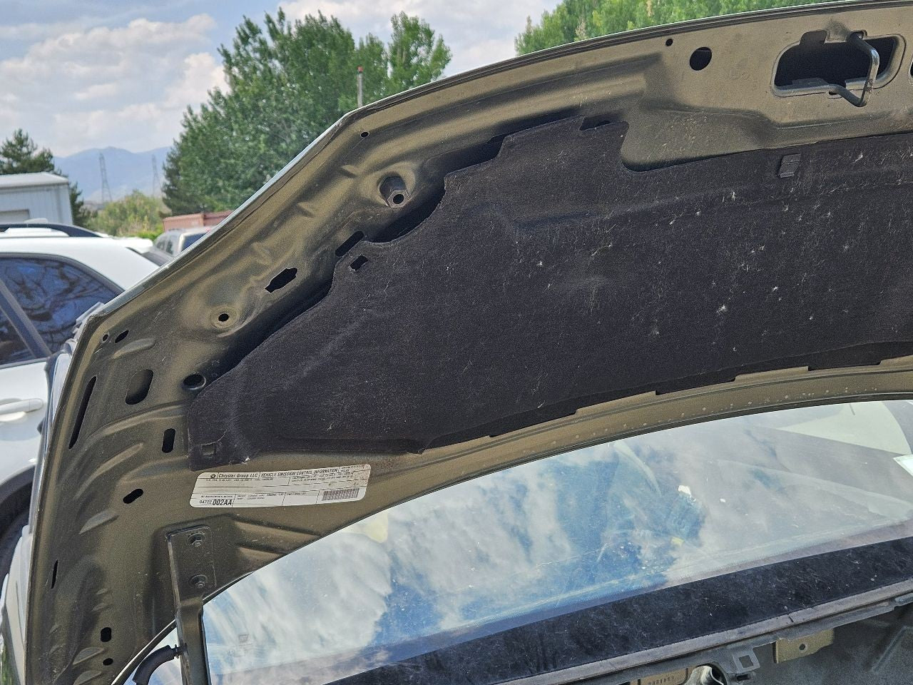 2012-2019 Fiat 500 Hood Panel Bonnet PFP Oliva Green Pearl - Grade Low A