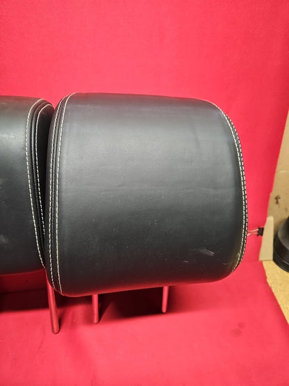 2010 - 2013 Land Range Rover Sport REAR Headrest SET Black Satin Style Leather