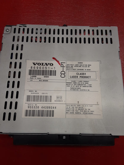 2004 Volvo S40 Radio AM FM CD Player Unit Assembly 8696051