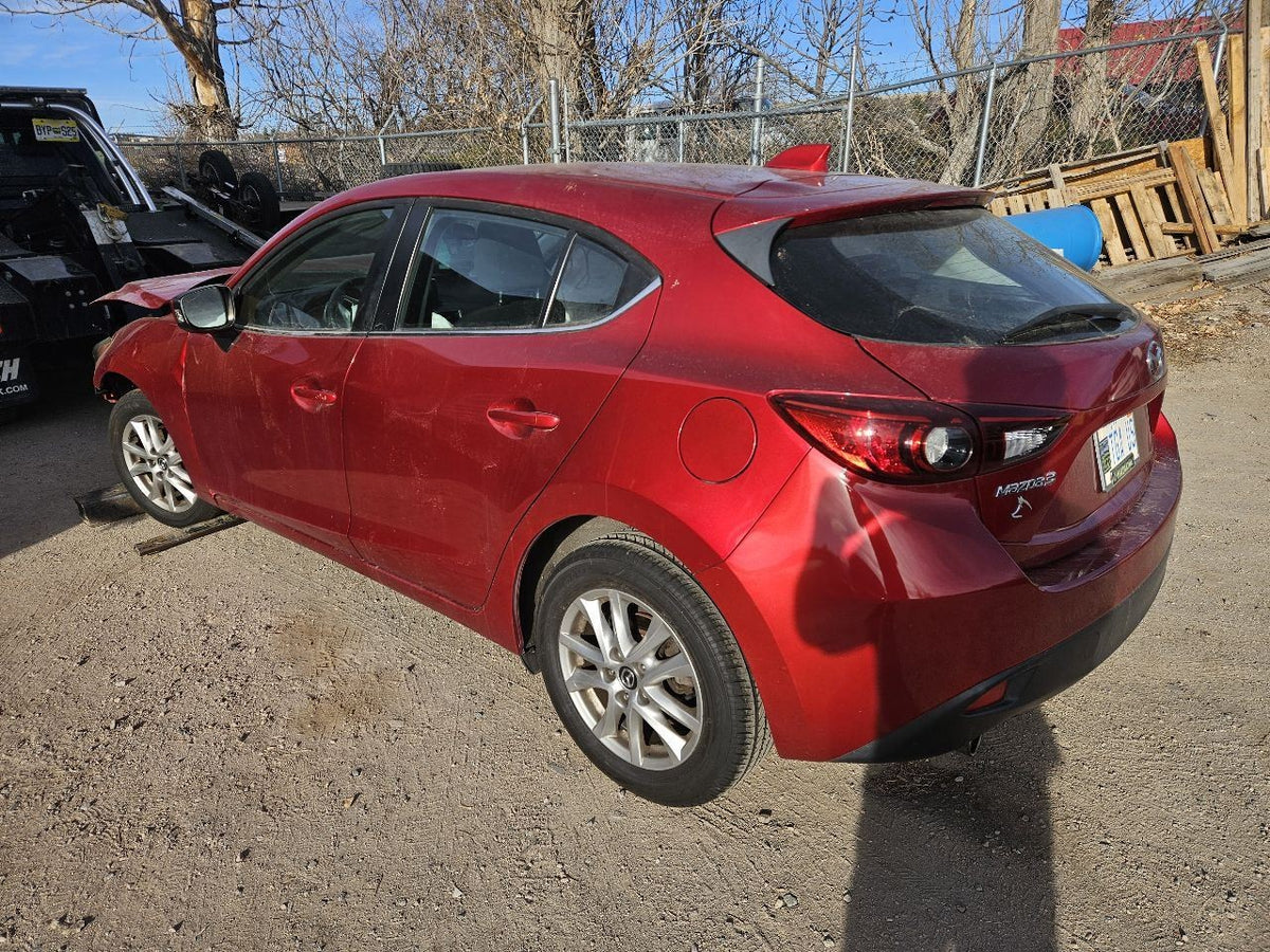 2014-2016 Mazda3 LEFT DRIVER Door Mirror Heated Blind Turn JAPAN 41V Soul Red