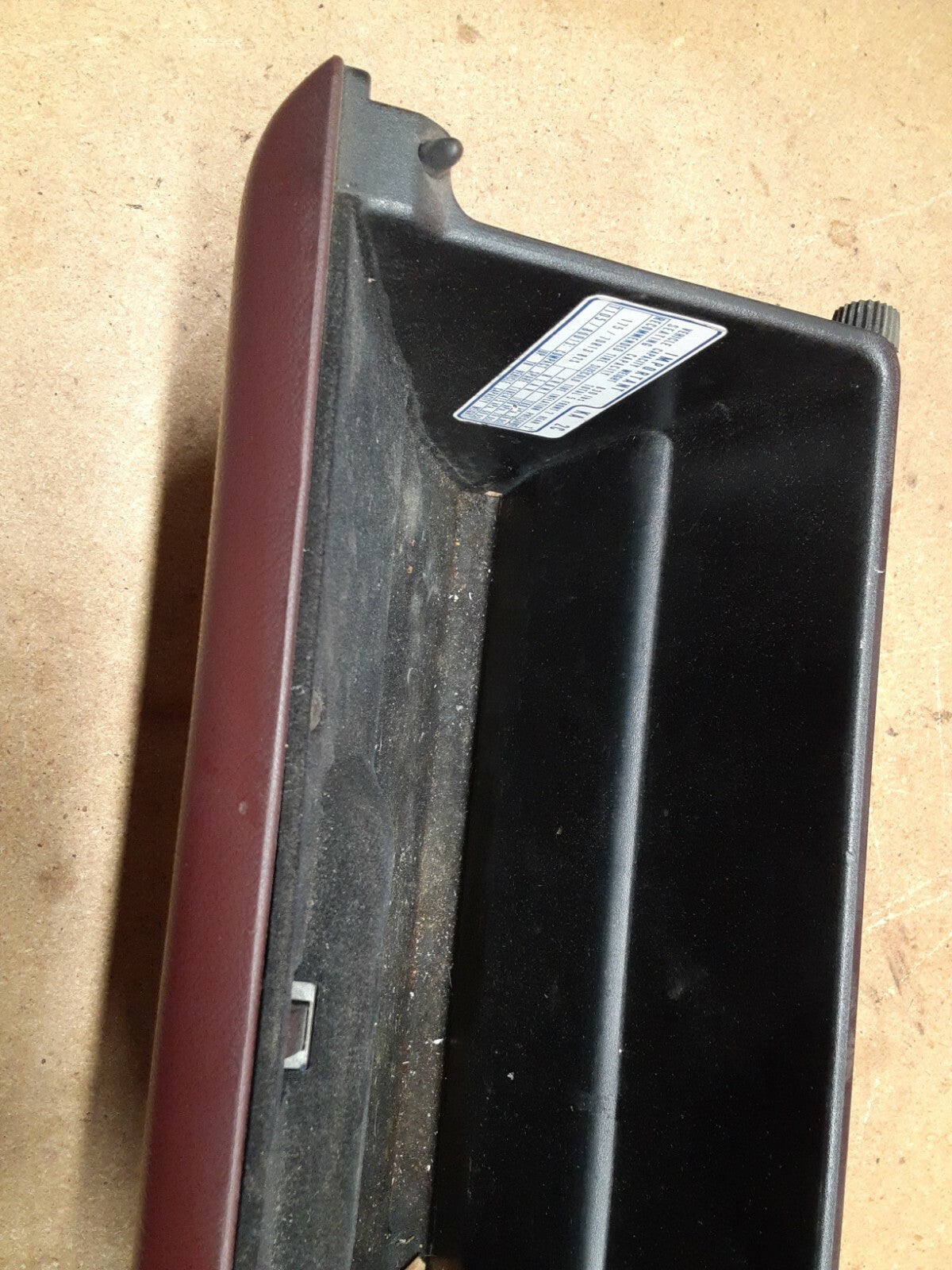 1990 1991 Honda Civic Center Glovebox Glove Box Panel Compartment Urban Red