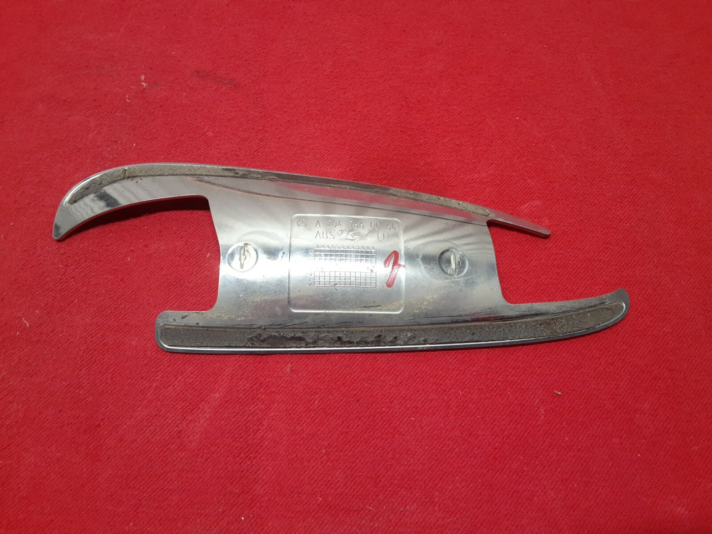 2012 Mercedes C300 C-Class LEFT DRIVER Front or Rear Chrome Door Handle Insert