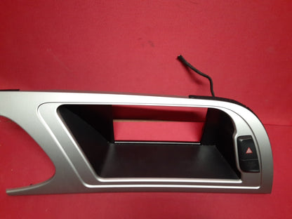 2009 - 2012 Audi A4 Quattro Center Dash Hazard Button Display Trim Bezel Silver