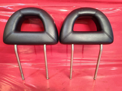1999-2005 VW Volkswagen Beetle Front Left Right Seat Headrest Black Leather