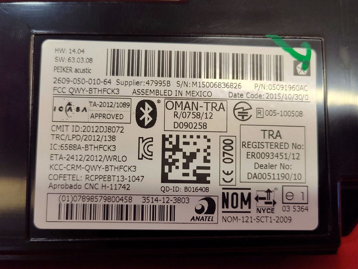 2011-2018 Chrysler Dodge Jeep Uconnect Telematics Communication Control Module 