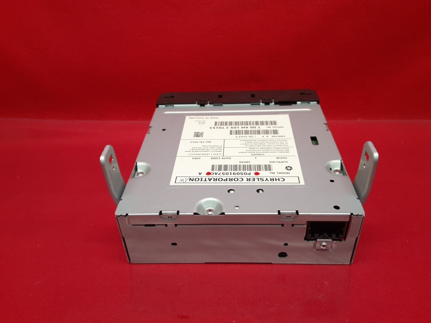 2013-2016 Dodge Dart Single Compact Disc CD / DVD Player Unit