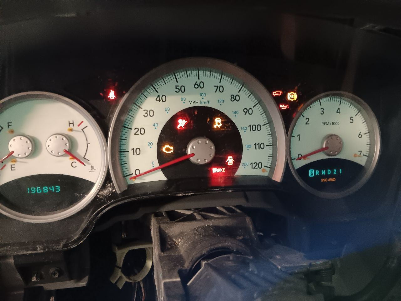 2004 Dodge Durango A/T Speedometer Instrument Cluster 120 MPH