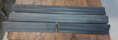 2005 2006 Jeep Grand Cherokee Exterior Door Molding Trim Strips Black FULL SET