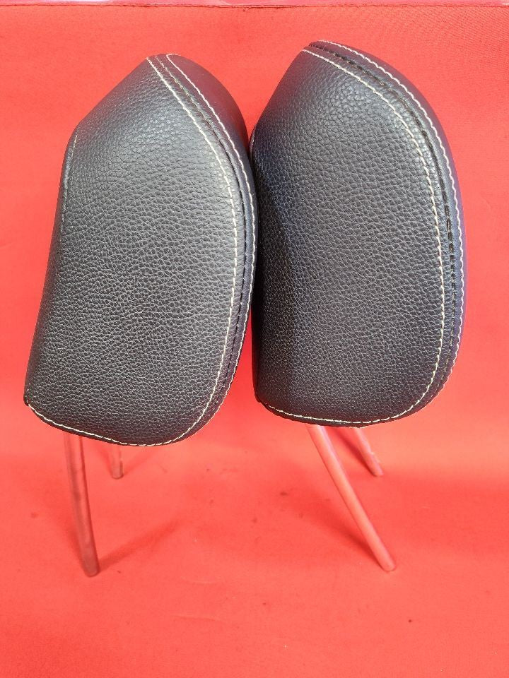 2012-2016 Subaru Crosstrek / Impreza FRONT Seat Headrest Black Leather SET