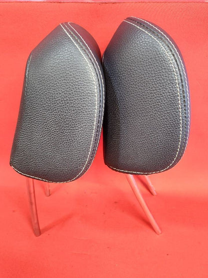 2012-2016 Subaru Crosstrek / Impreza FRONT Seat Headrest Black Leather SET