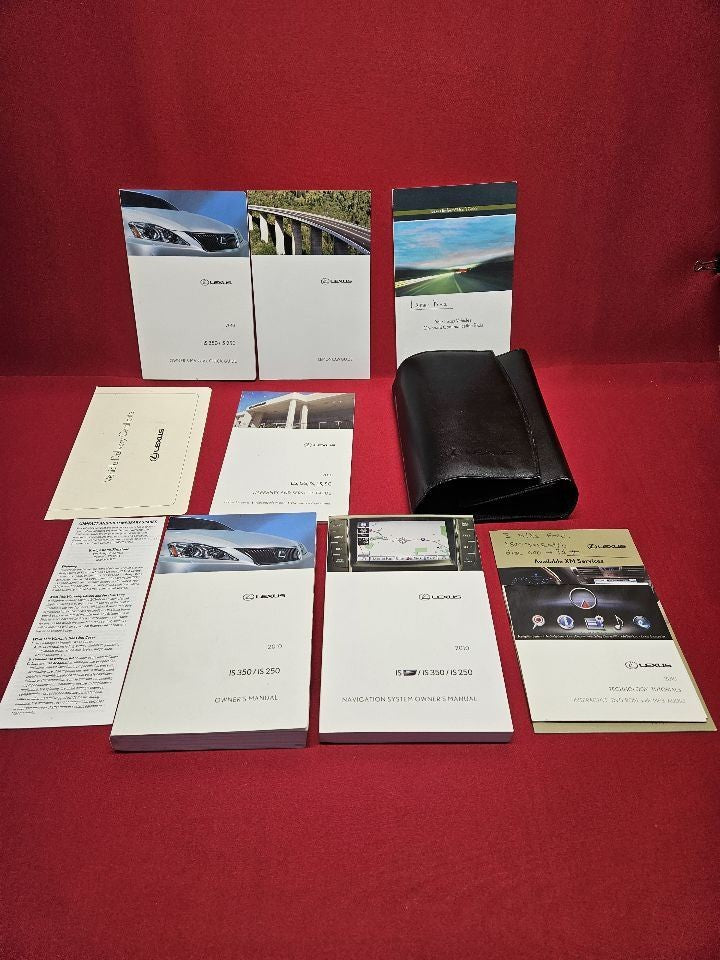 2010 Lexus IS250 Base Model 2.5L V6 A/T Owner's Manual Information Set w/ Case