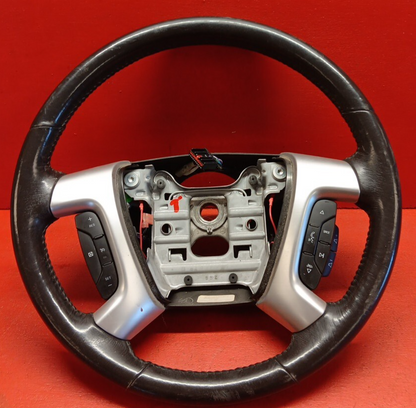 2009-2012 GMC Acadia Buick Enclave Steering Wheel Black Leather 20910933