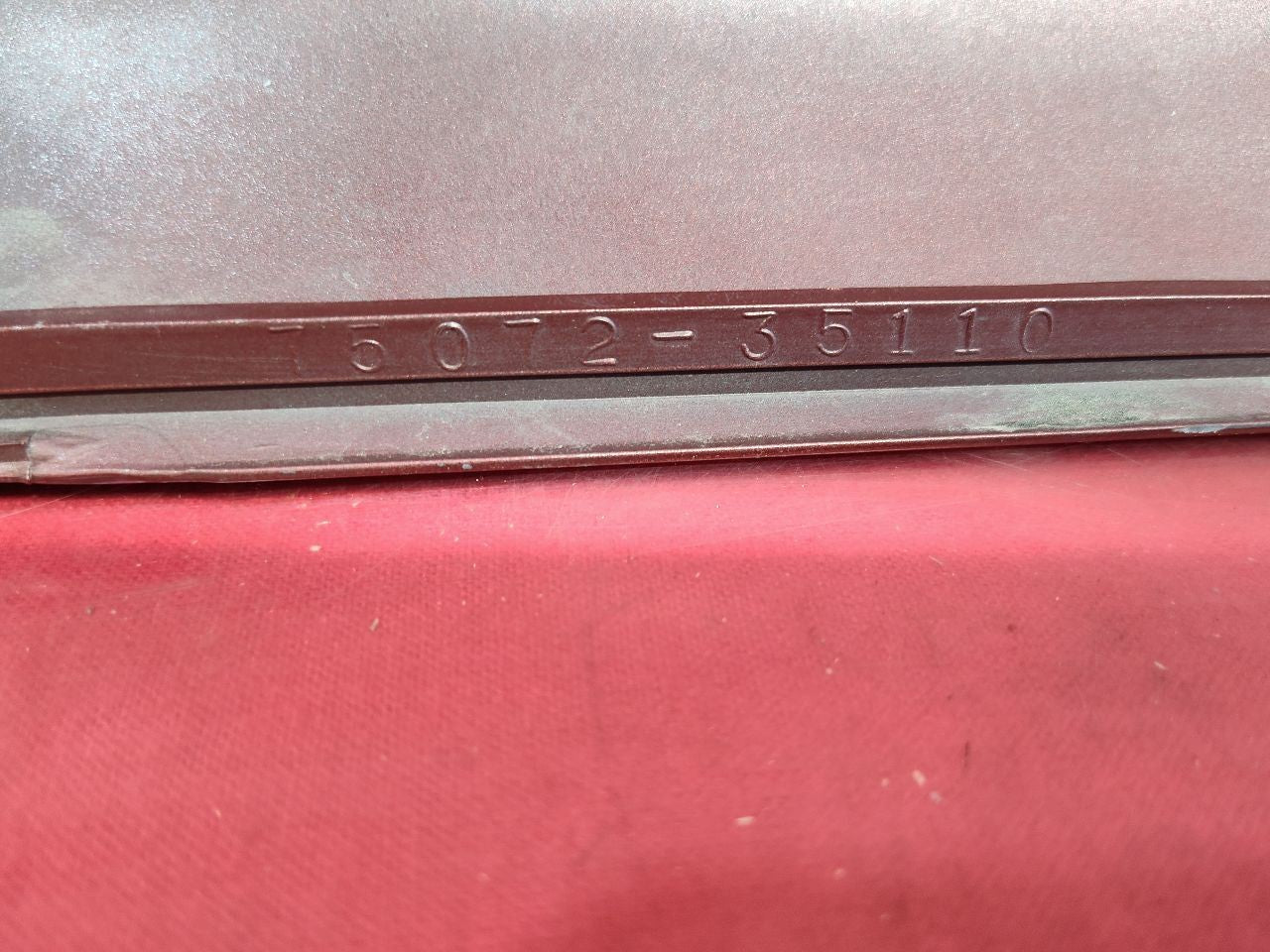 2003-2005 Toyota 4Runner FRONT LEFT DRIVER Door Trim Panel Moulding Cladding Red