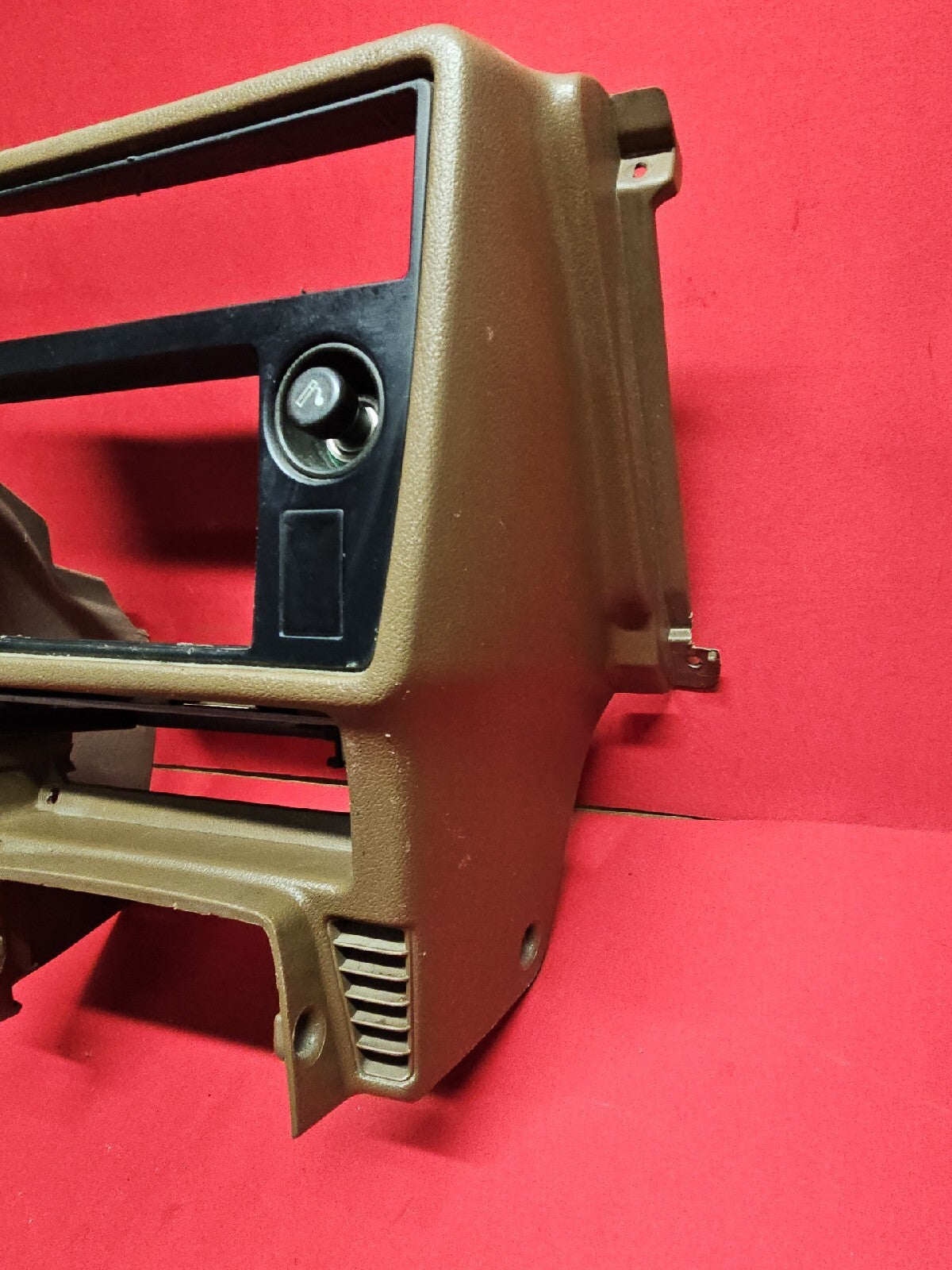1986 1987 1988 1989 Toyota Celica Dash Radio Climate Bezel Surround Trim Brown