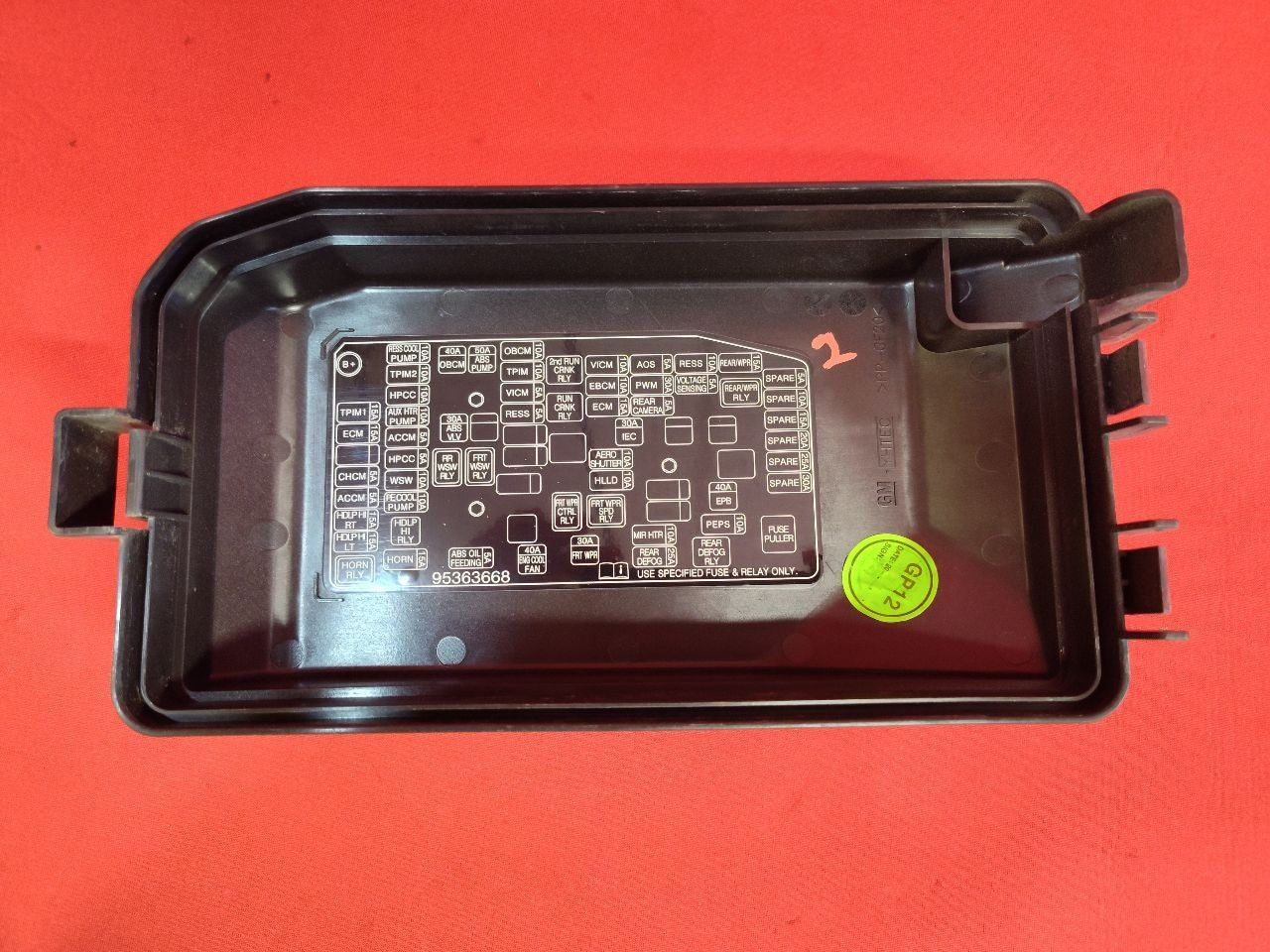 2014-2016 Chevrolet Chevy Spark EV Electric Engine Fuse Box Junction Block - 69k