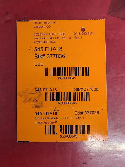 2012-2019 Fiat 500 Anit-Lock Brake Pump ABS Control Module - 67k Miles