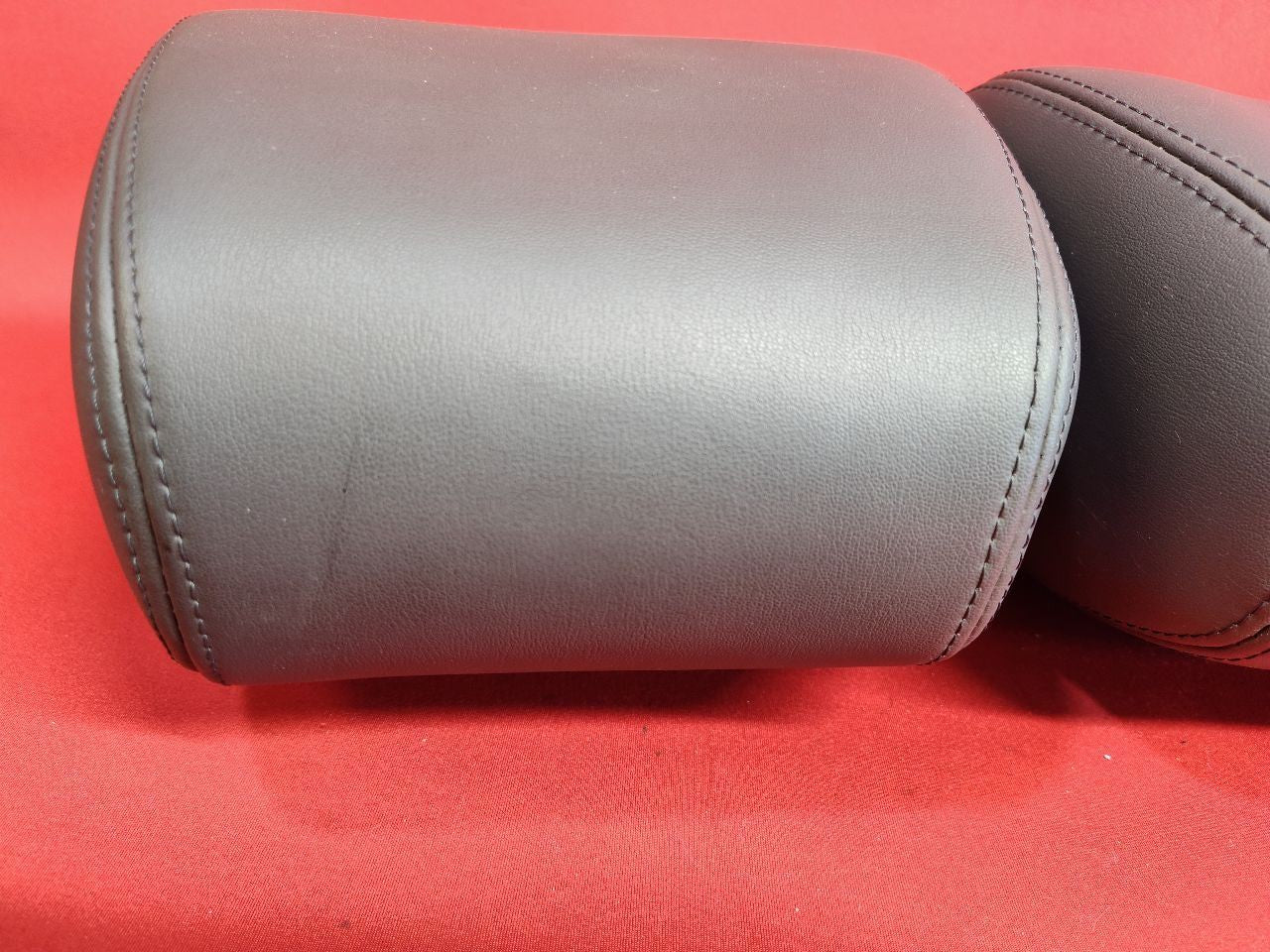 2013-2016 Chevy Spark FRONT Seat Left Right Headrest Set PVC Leather Dark Pewter