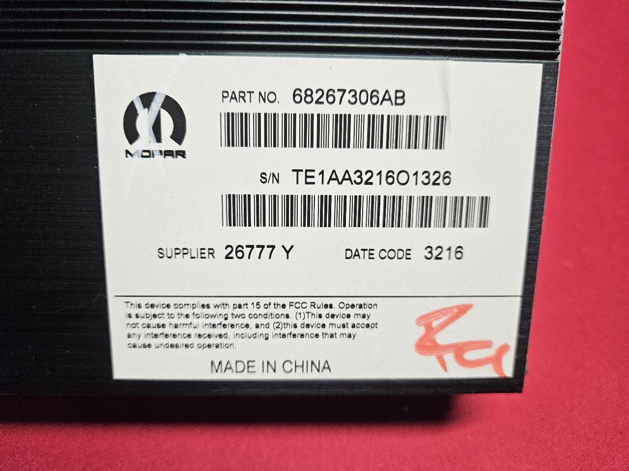 2017-2023 Dodge Durango 16-22 Jeep Grand Cherokee Radio Amplifier 12-Channel