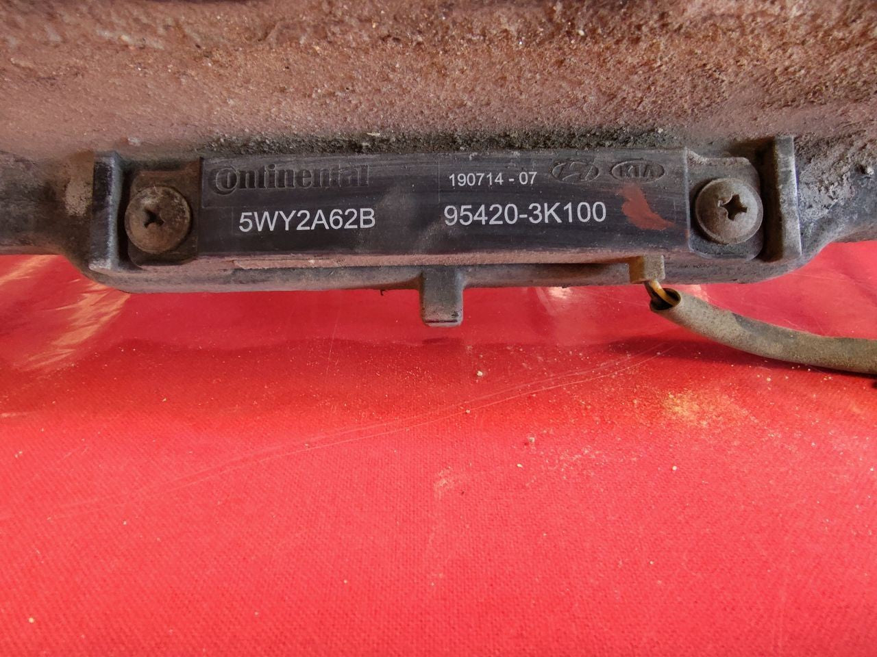 10-16 Hyundai Genesis Coupe Rear Bumper Impact Absorber Reinforcement Bar