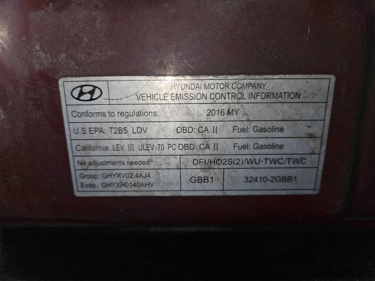 2015-2017 Hyundai Sonata GDI LEFT DRIVER Outer Quarter Tail Light Lamp Halogen