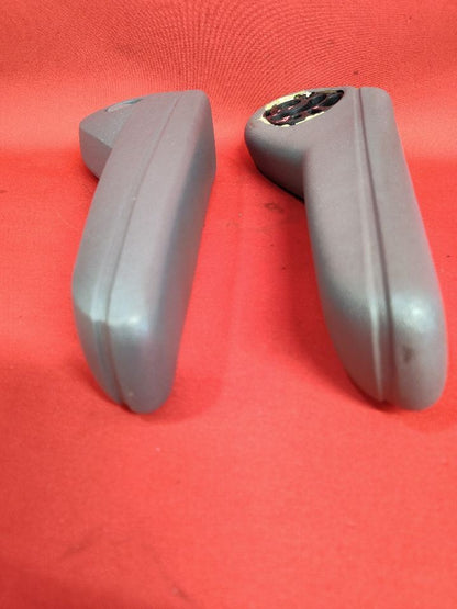 2008-2010 Chrysler Dodge Van FRONT Left Right Seat Armrest Set Medium Slate Gray