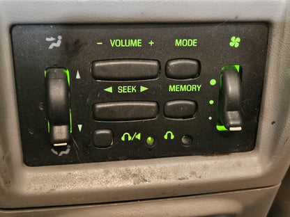 1995-2001 Ford Explorer Mercury Mountaineer Center Console REAR HVAC Climate