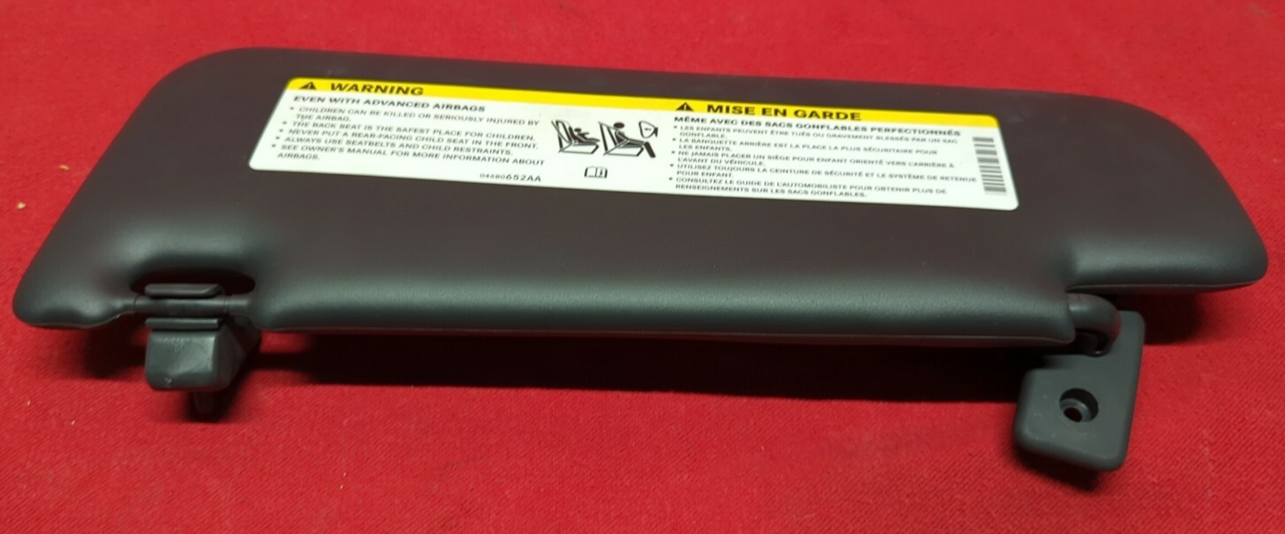 2012 2013 2014 2015 Fiat 500 Sport RIGHT PASSENGER Sun Visor Black w/ Mirror