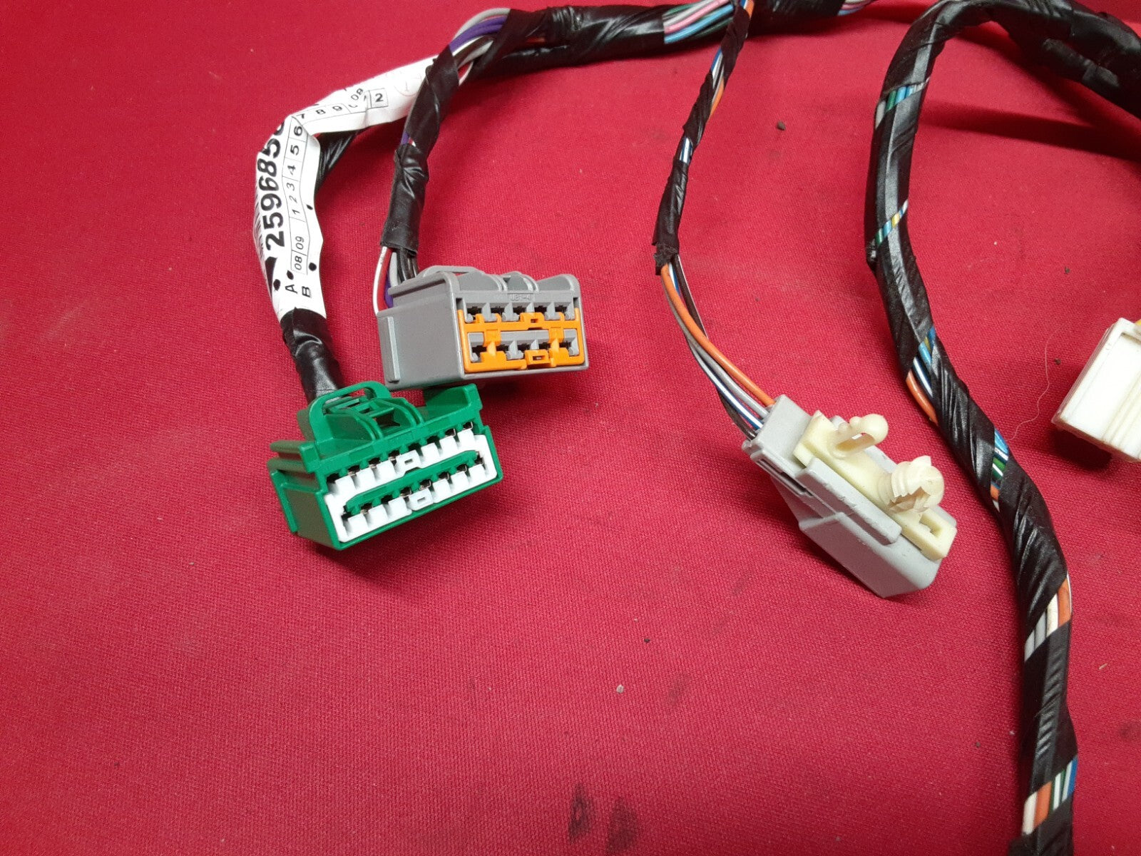 2009 Buick Enclave LEFT FRONT DRIVER Door Wiring Harness w/ Memory 25968588