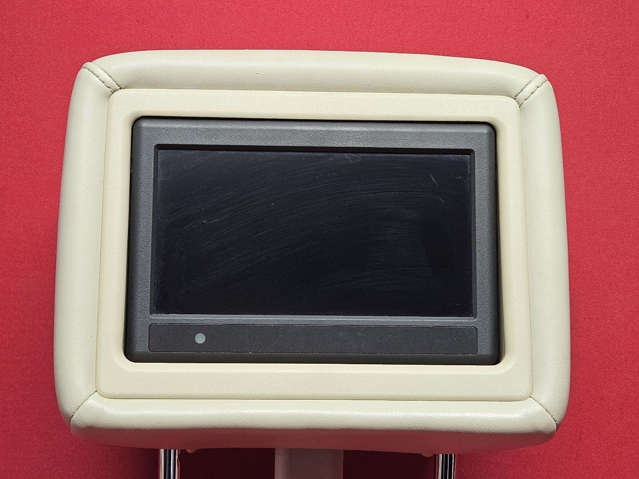 2011 2012 Infiniti QX56 Front L/R Headrest DVD Screen Display Leather Wheat