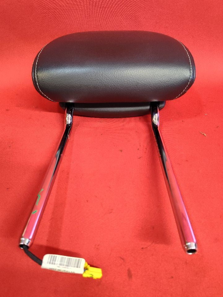 2010-2012 Jeep Liberty FRONT Seat Headrest Dark Slate Leather WHITE STITCHING