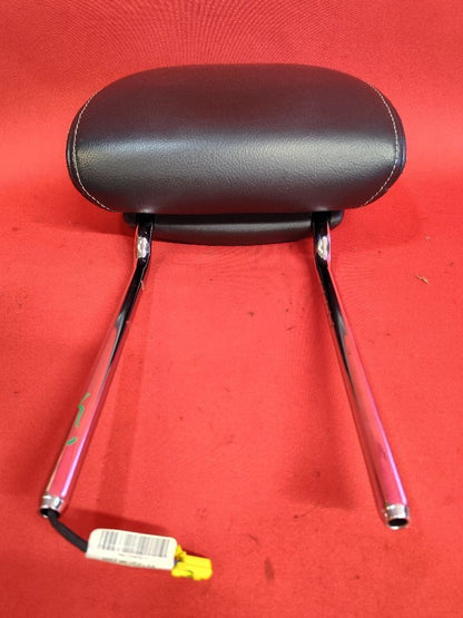 2010-2012 Jeep Liberty FRONT Seat Headrest Dark Slate Leather WHITE STITCHING