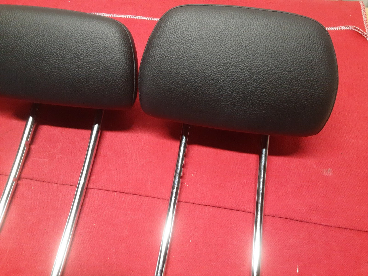 2008 - 2014 Mercedes C300 C-Class REAR Head Rest Black Leather FULL SET