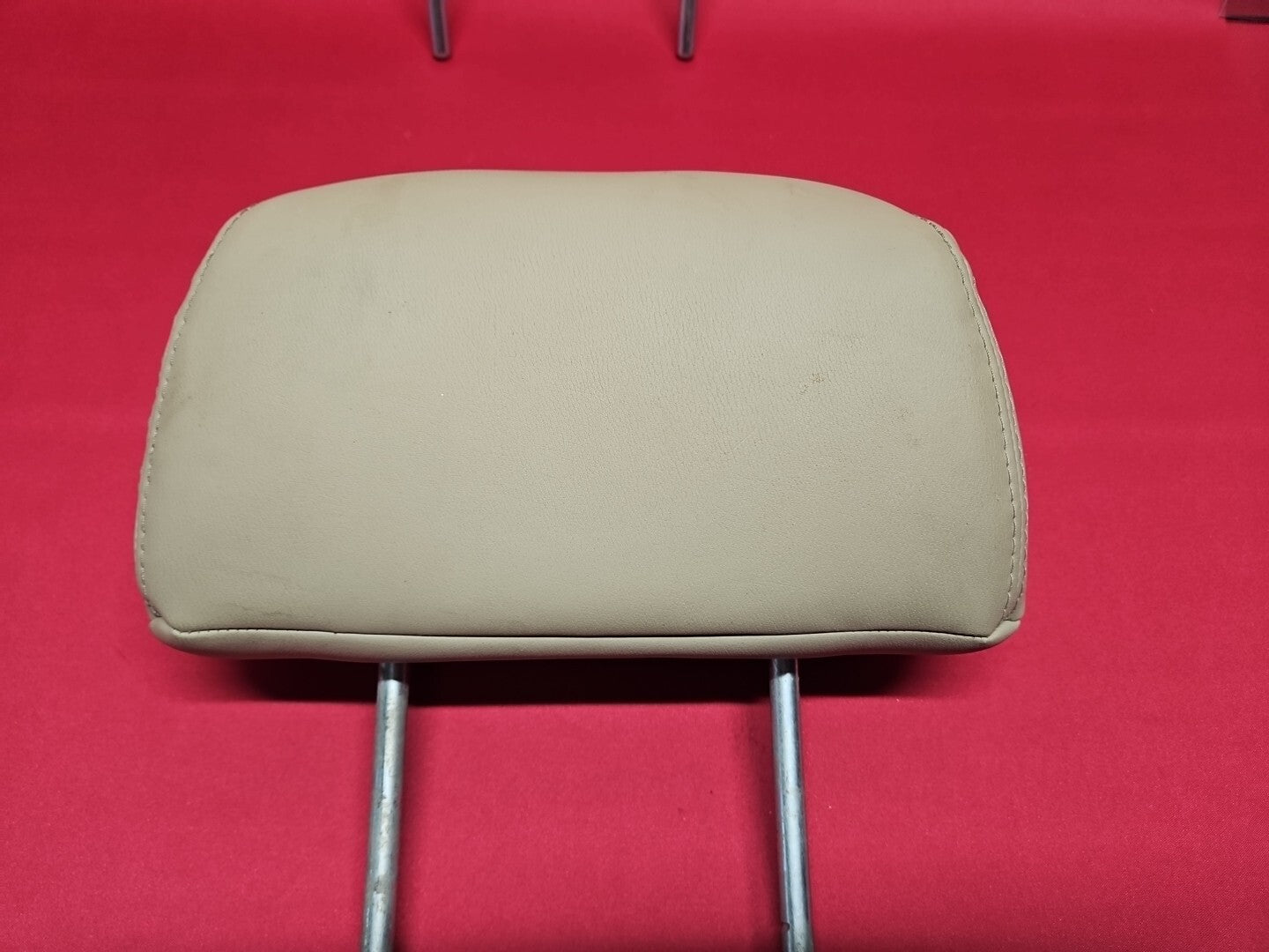 2001 - 2006 Mitsubishi Montero Limited REAR Headrest SET OF TWO Beige Leather