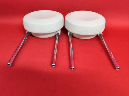 2012-2019 Fiat 500 FRONT Left Right Seat Headrest Set AJ -WD Avorio Ivory White