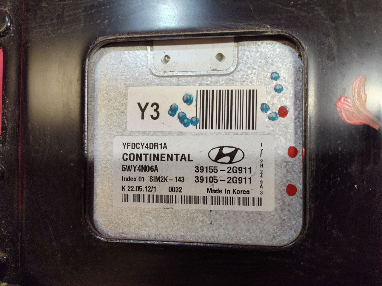 2012 2013 Hyundai Sonata HYBRID Engine Control Module ECM ECU California