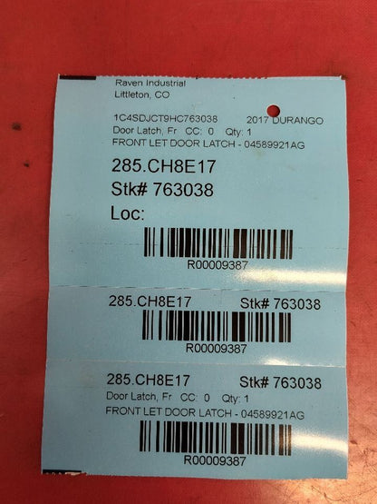 2011-2026 Durango 11-22 Grand Cherokee FRONT LEFT DRIVER Door Latch Actuator