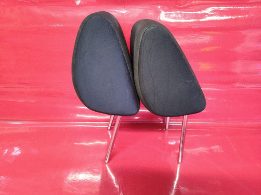 2007 2008 Suzuki SX4 Front Left Right Headrest Set of Two Black Cloth