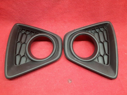 2013 2014 2015 Mazda CX-5 Front Bumper Fog Light Trim Bezel Honeycomb Black SET