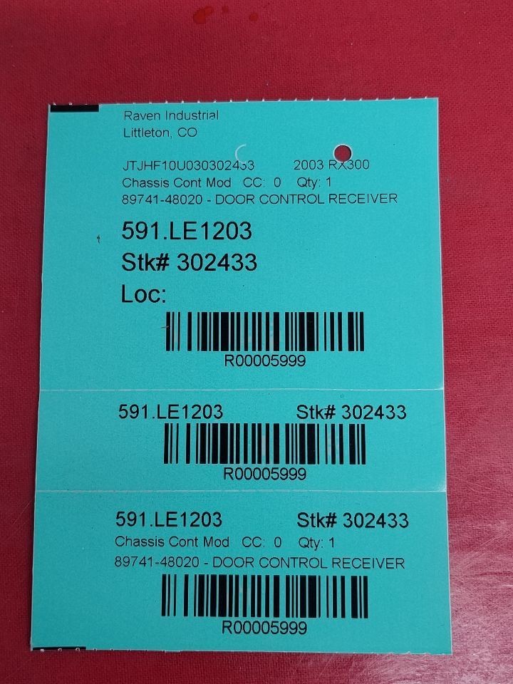 1999-2003 Lexus RX300 RX 300 Door Receiver Control Module 89741-48020