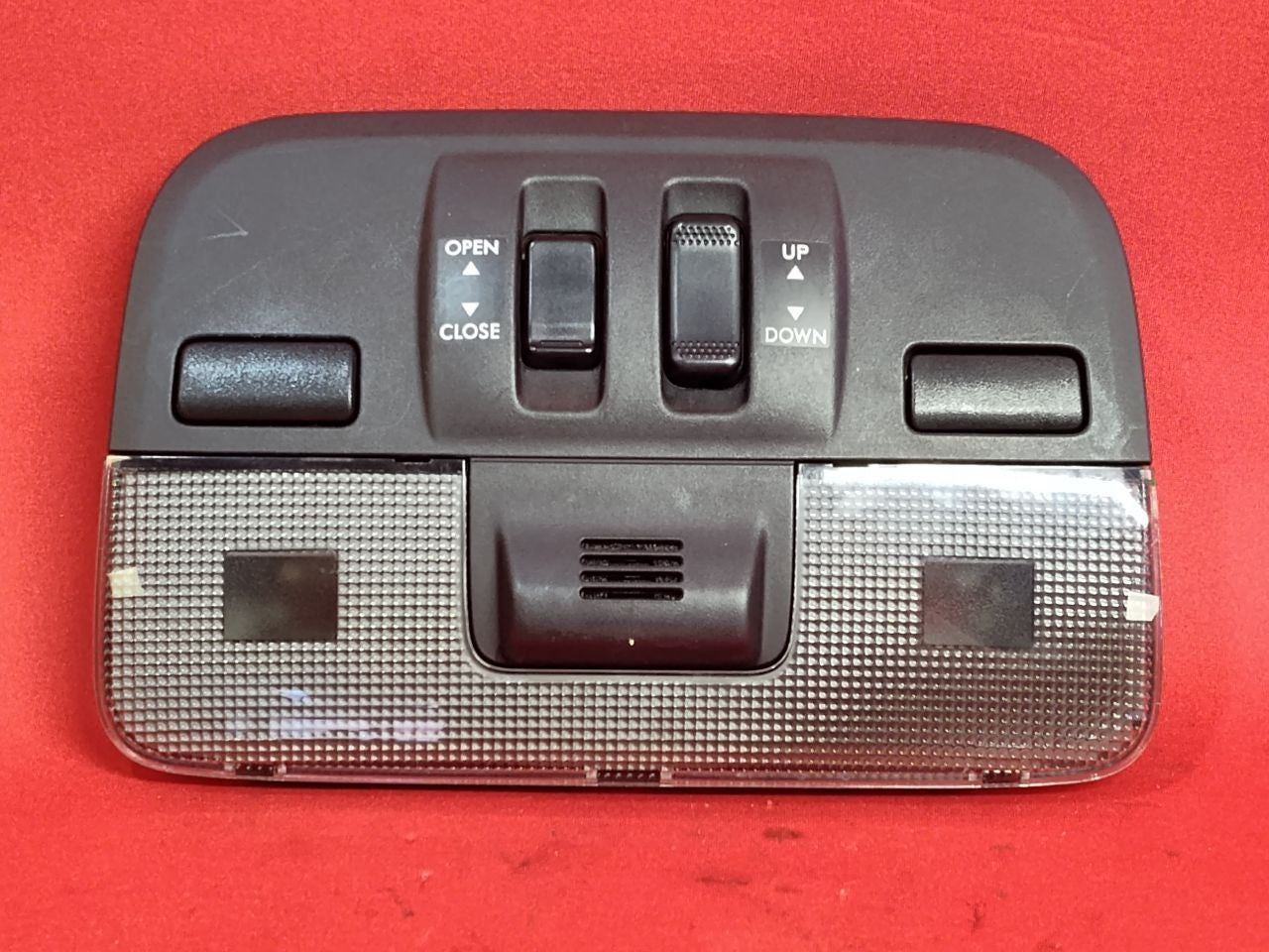 2016 Subaru WRX STI Front Dome Map Light Console w/ SUNROOF Buttons Black