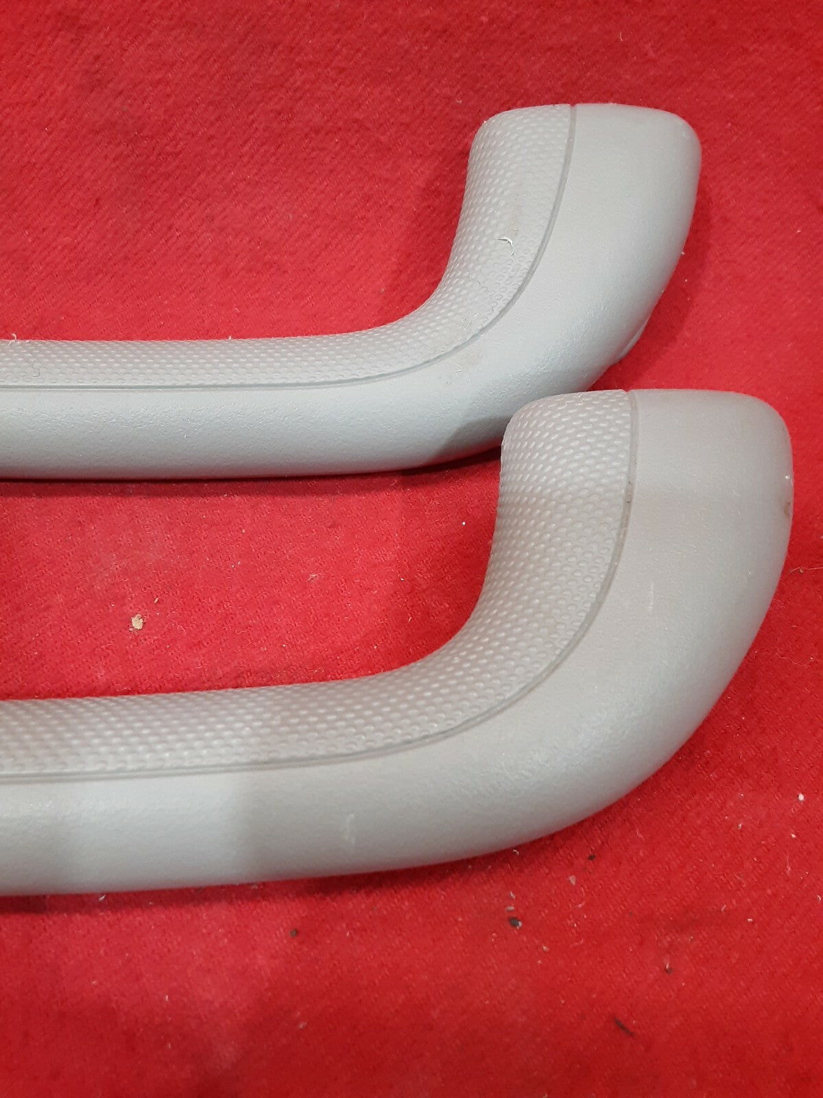 2003 Subaru Outback Legacy Grab Handles Set of 2 Grey Plastic Textured