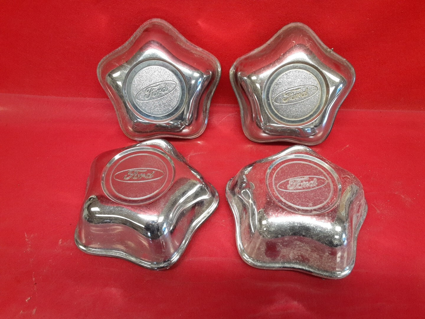 1995 - 2001 Ford Explorer Wheel Center Hub Cap Chrome 4pc. Set