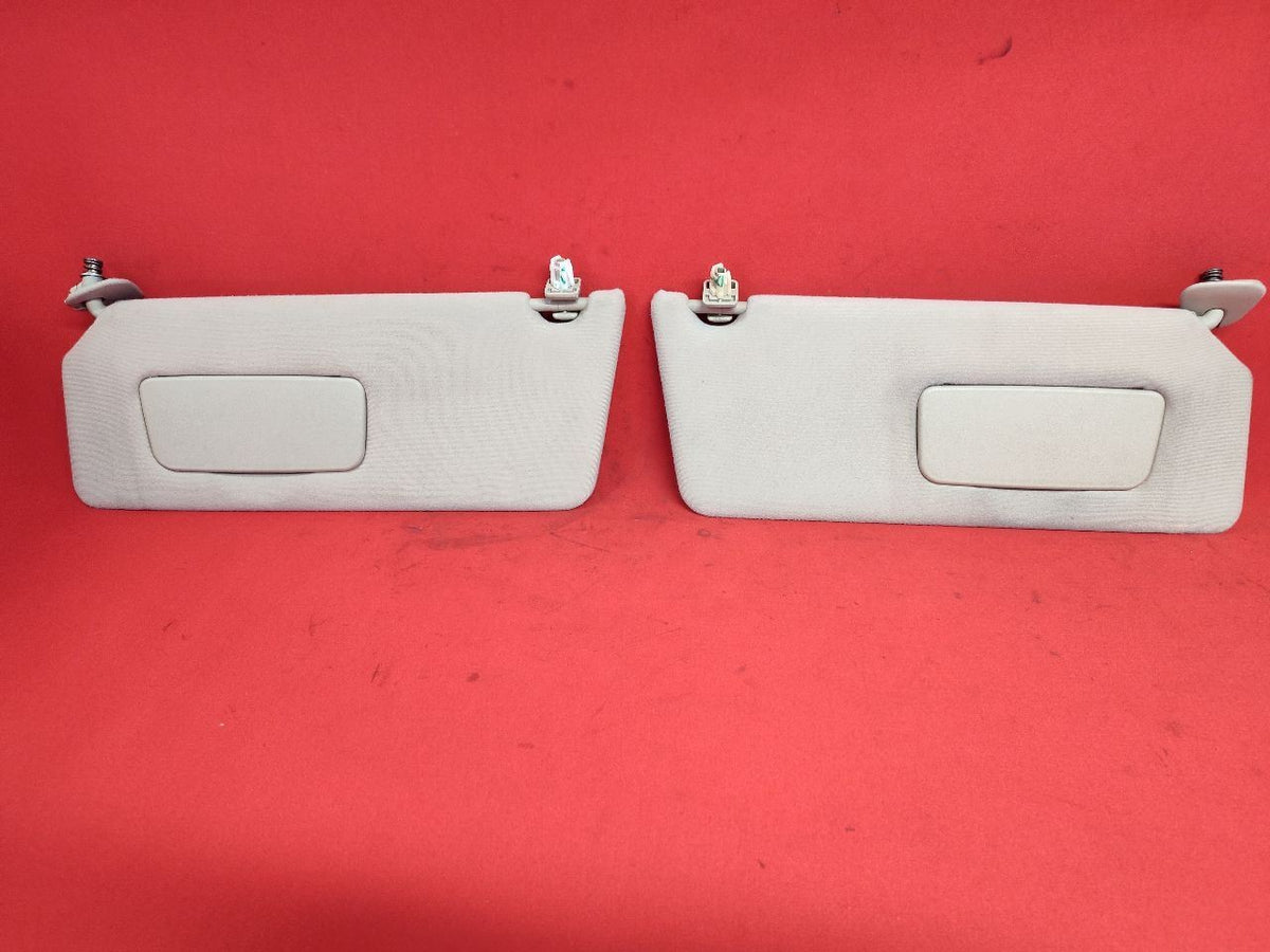 2002-2006 Toyota Camry Basic Mirror Sun Visor Shade Set Beige Taupe Cloth