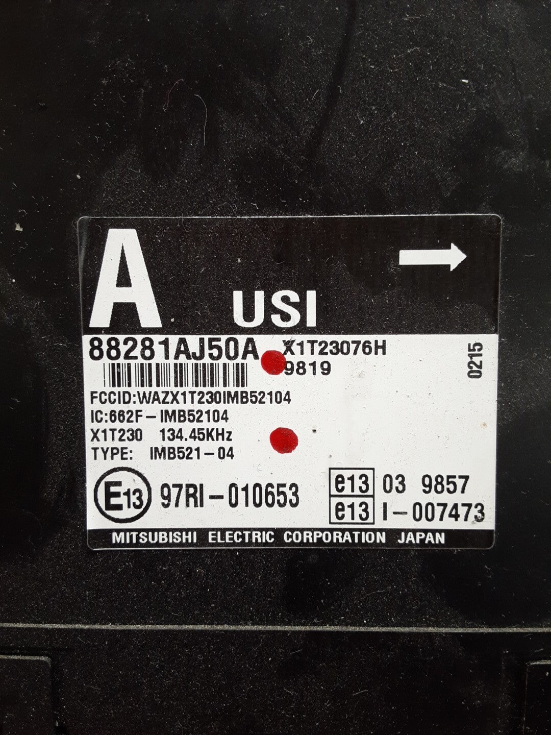 2010-2014 Subaru Outback Anti-Theft Integrated Module 88281AJ50A