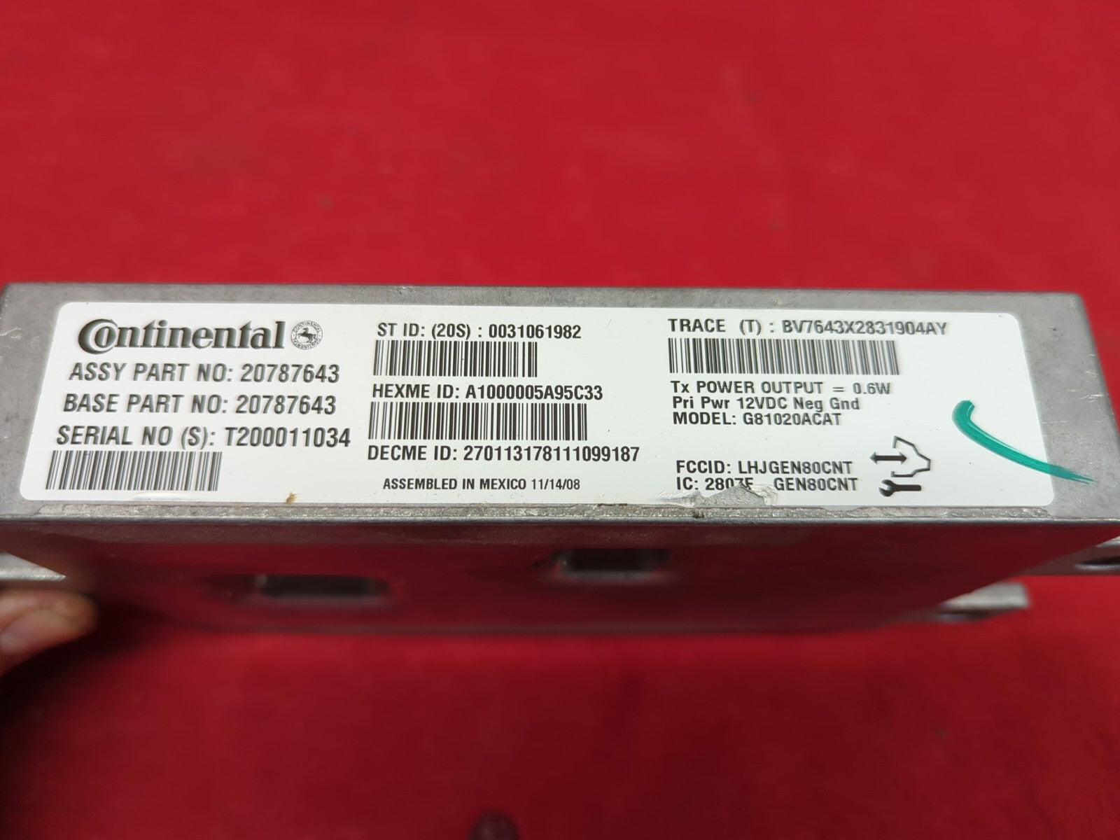 2009 Pontiac Chevrolet Saturn Cadillac - On Star / Onstar Control Module 